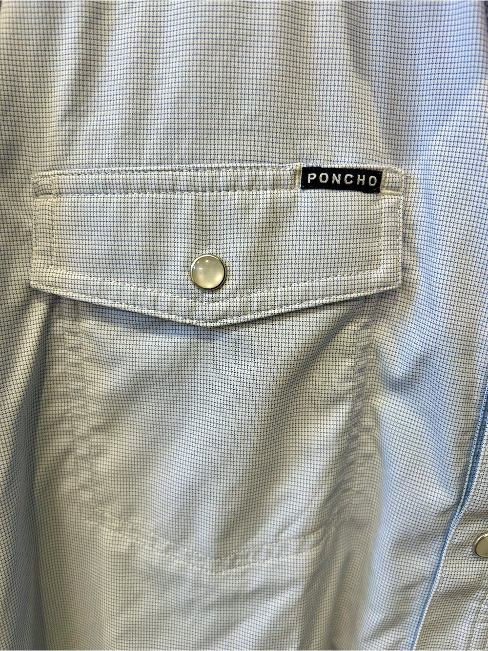 Poncho “The Nueces” Men's Performance Western Shirt - Size Medium - Picture 4 of 5